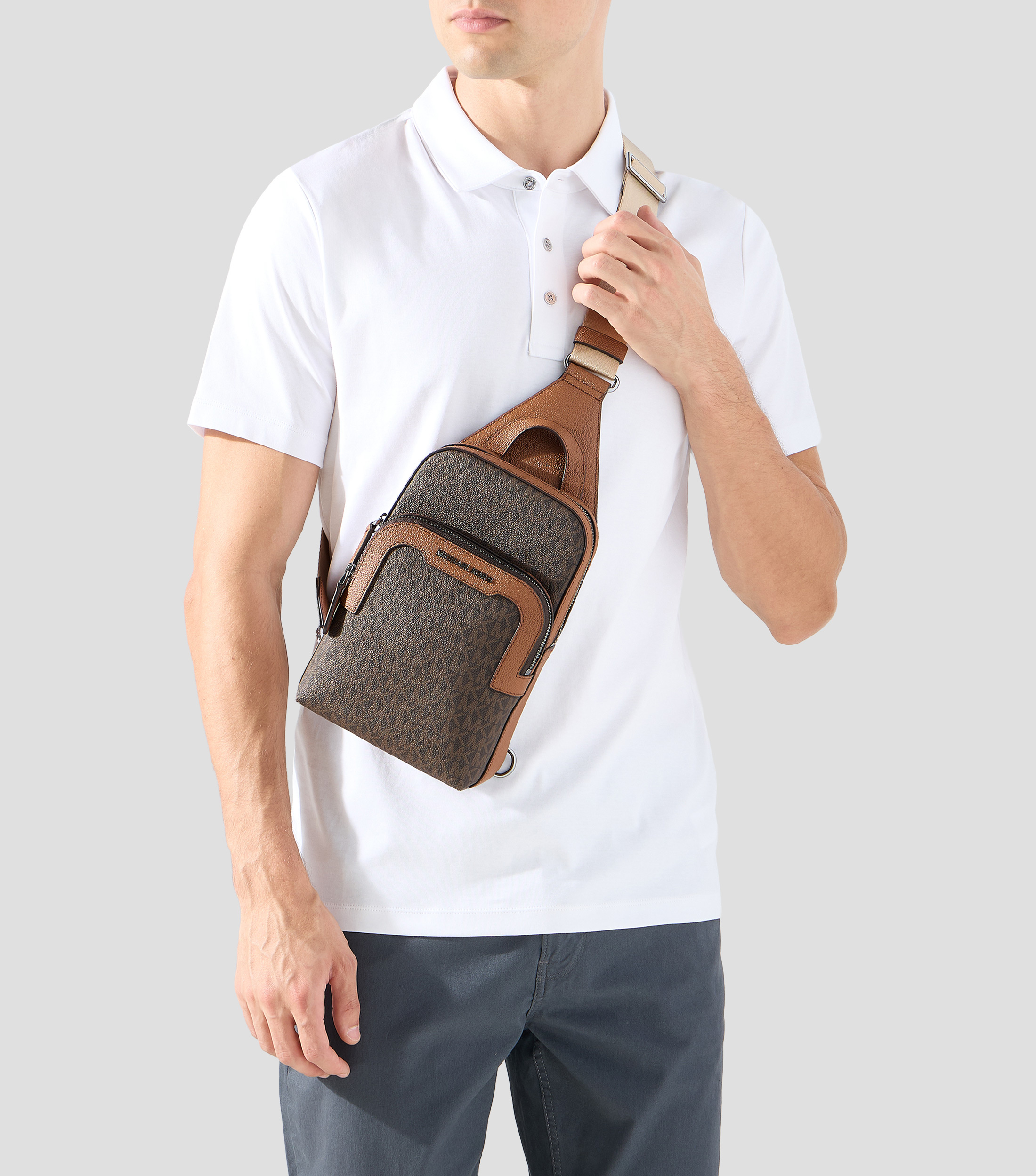 Bolso Crossbody con estampado Hombre